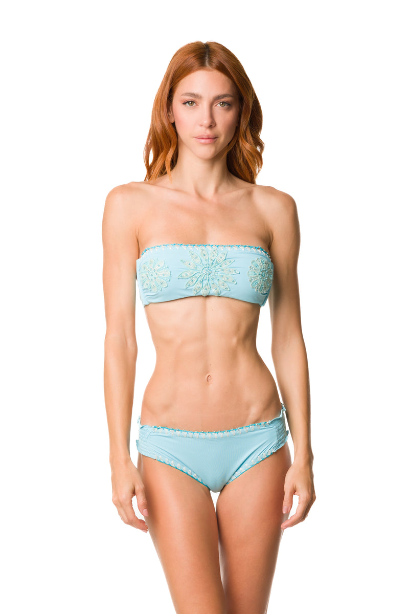 008 - A - Bikini - A18 bra + A05  slip                -    colore  celeste 36