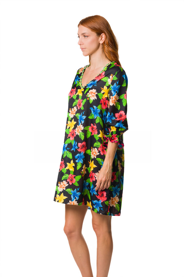 027 - B - B132 caftano   -    colore  nero 01