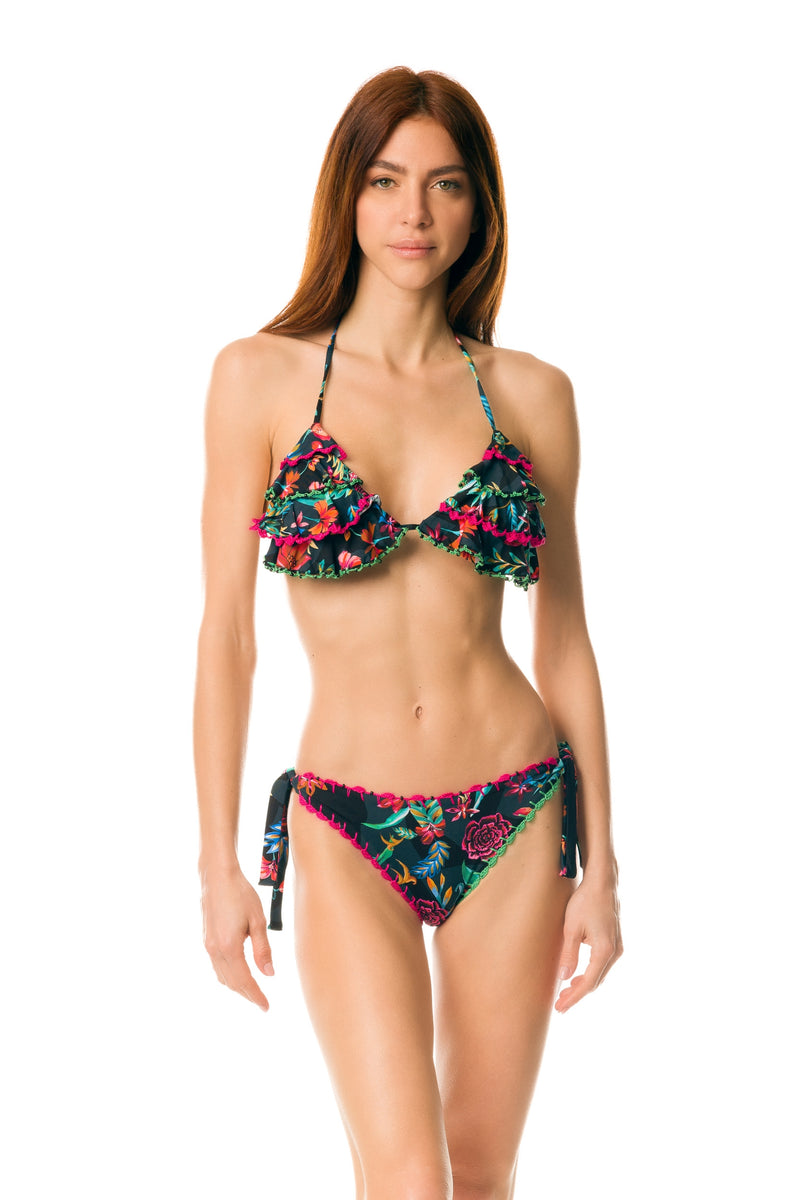 1 - 66 - Bikini - M32 bra + M43  slip                -    colore nero