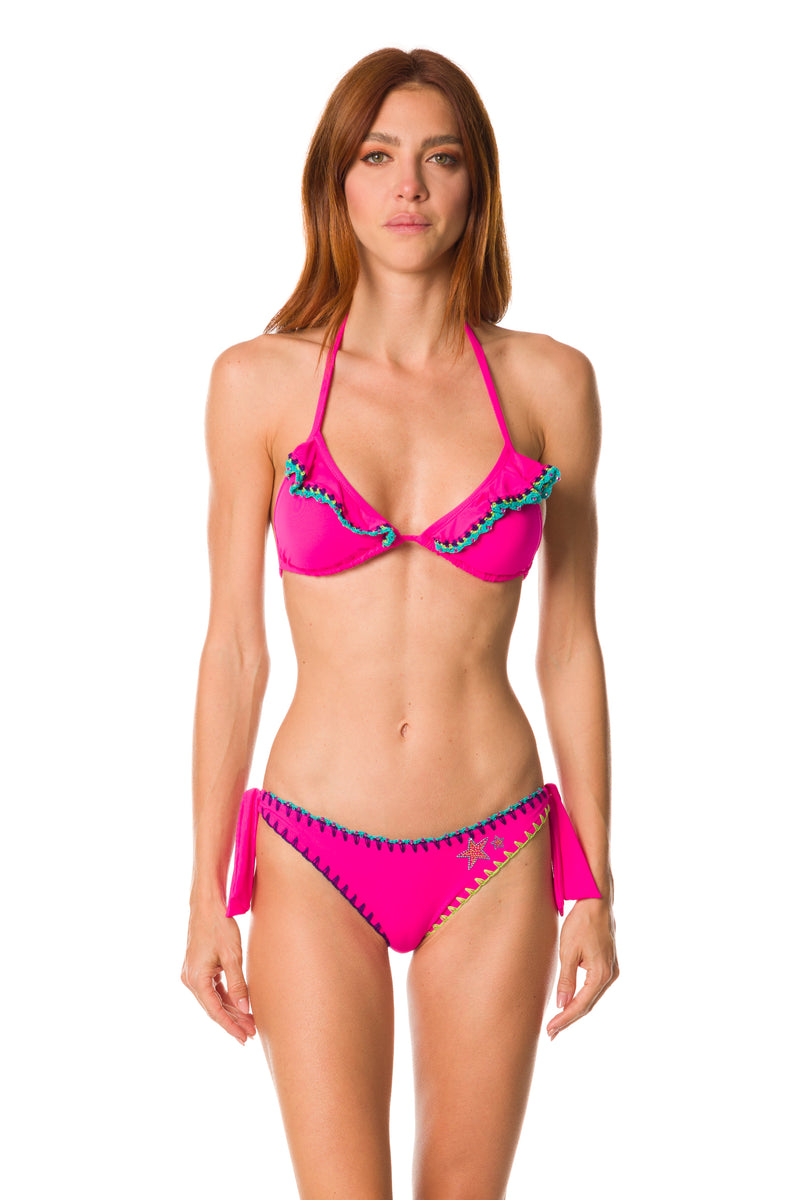 061 - B - Bikini - B53 bra + B42  slip                -    colore  fuxia 38