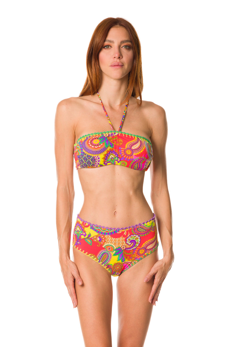 036 - L - Bikini - L37 bra + L42 slip                -    colore  fuxia/arancione 21