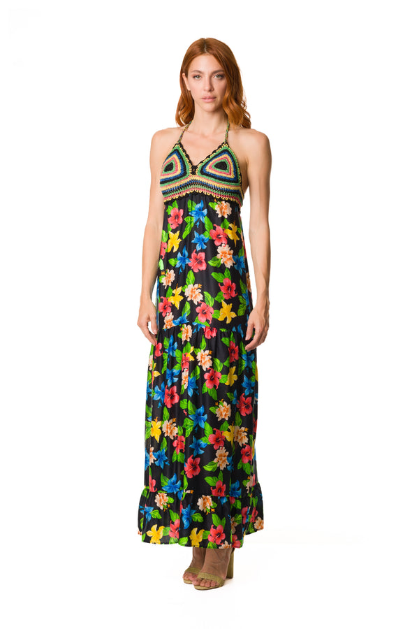 030 - B - B141 caftano   -    colore  nero 01