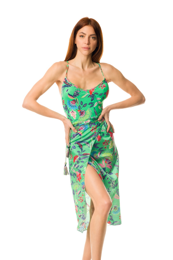 1 - 18 - Pareo              -    colore  verde