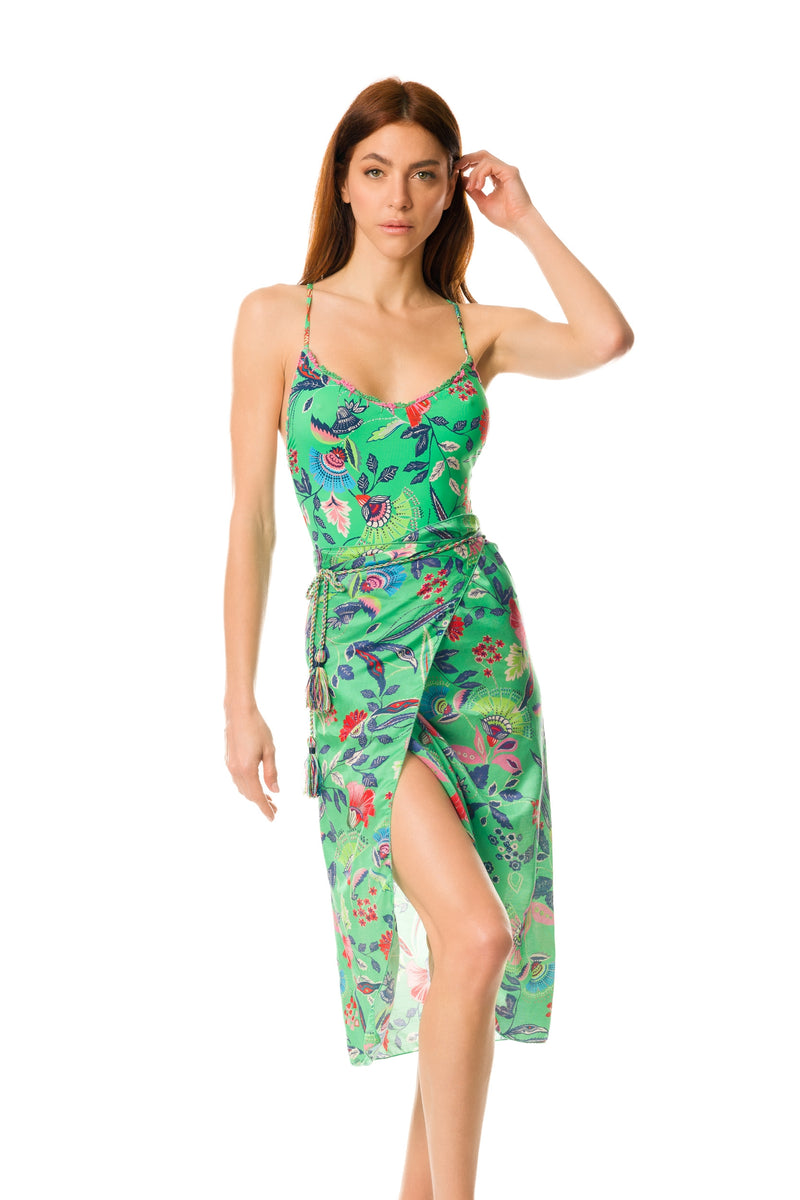 1 - 18 - Pareo              -    colore  verde